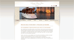 Desktop Screenshot of privateboattours.nl